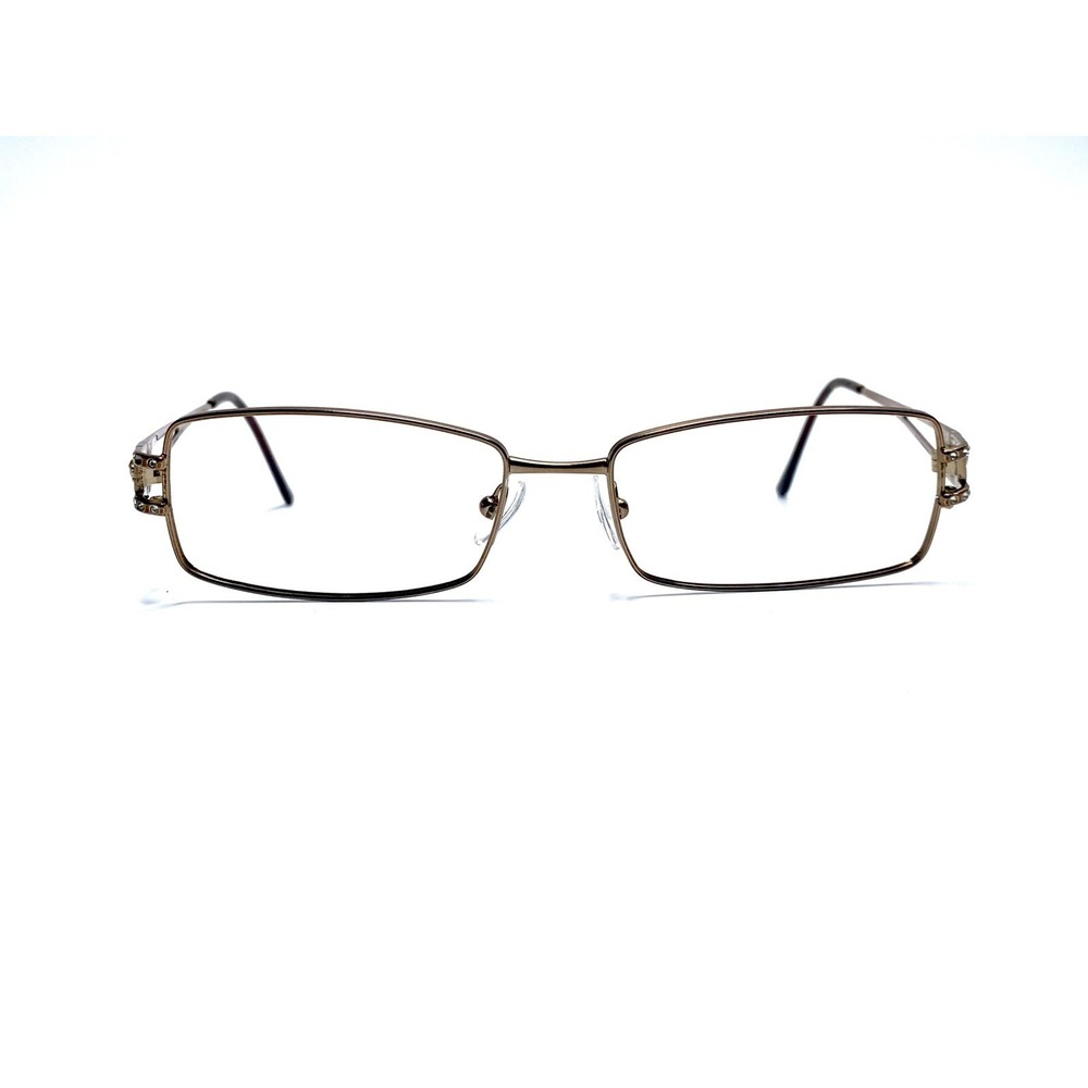 Versace Gold Rectangular Glasses Crystal Medusa Temples MOD1092 B 1045 53 16 130